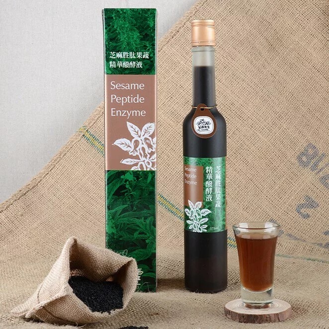 【芝麻先生】芝麻胜肽果蔬精華醱酵液 (375ml/瓶)  ▶90A024